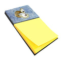 Oyster Cool Blue Water Watercolor Sticky Note Holder Refillable Dispenser Desk Accessory 3x3 Pad Gift