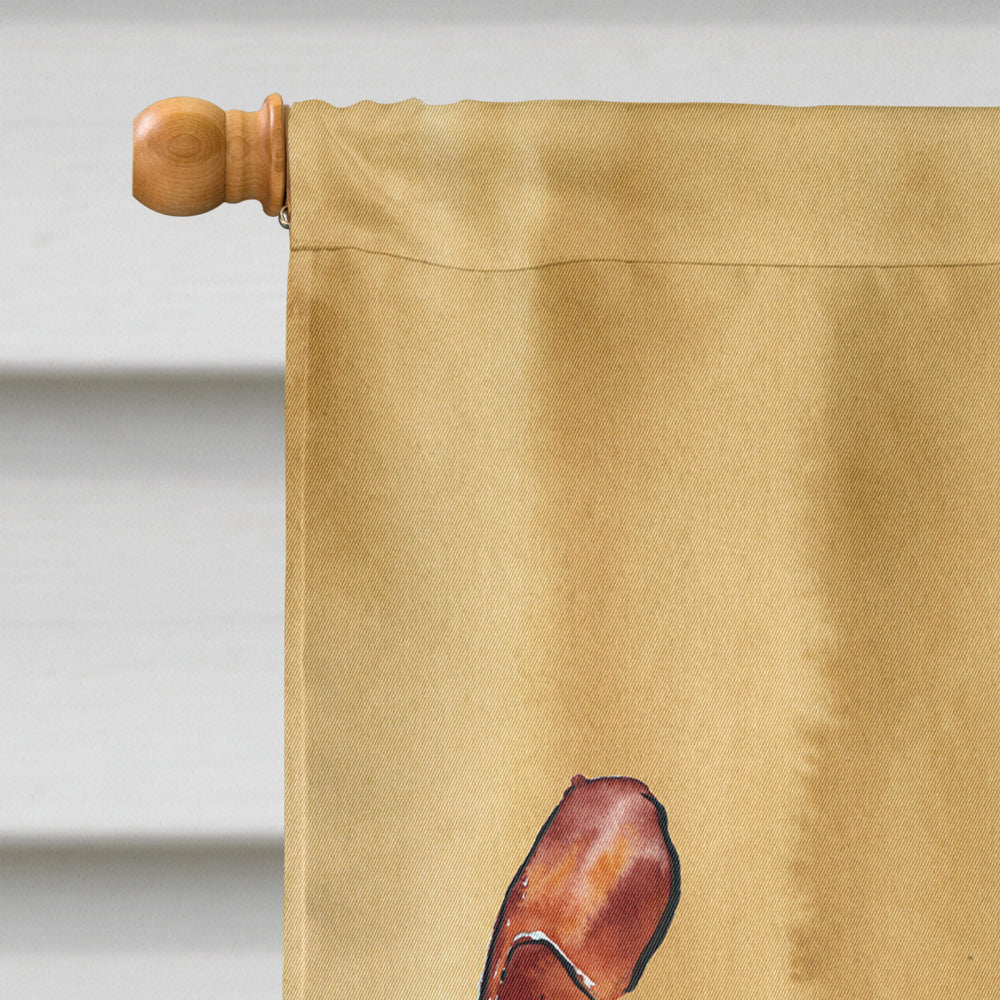 Cooked Crab Sandy Beach House Flag 28x40 Porch Sleeve Pole Decorative Outside Yard Banner Artwork Wall Hanging, Polyester
