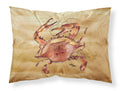 Cooked Crab Sandy Beach Standard Pillowcase Lightweight Super Soft Easy Care Decorative Artwork Pillowcase, Standard