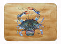 Female Blue Crab Sandy Beach Memory Foam Kitchen Mat Machine Washable Anti-Fatigue Cushion Comfort Bath or Kitchen Rug