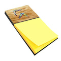 Shrimp  Sandy Beach Watercolor Sticky Note Holder Refillable Dispenser Desk Accessory 3x3 Pad Gift