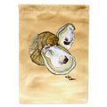 Oyster  Sandy Beach House Flag 28x40 Porch Sleeve Pole Decorative Outside Yard Banner Artwork Wall Hanging, Polyester