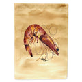Shrimp  Sandy Beach House Flag 28x40 Porch Sleeve Pole Decorative Outside Yard Banner Artwork Wall Hanging, Polyester