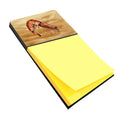 Shrimp  Sandy Beach Watercolor Sticky Note Holder Refillable Dispenser Desk Accessory 3x3 Pad Gift