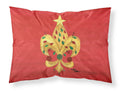 Christmas Tree Fleur de lis with lights Standard Pillowcase Lightweight Super Soft Easy Care Decorative Artwork Pillowcase, Standard