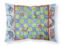 Crab and Shrimp Checkerboard Standard Pillowcase Lightweight Super Soft Easy Care Decorative Artwork Pillowcase, Standard