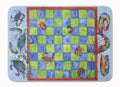 Crab and Shrimp Checkerboard Memory Foam Kitchen Mat Machine Washable Anti-Fatigue Cushion Comfort Bath or Kitchen Rug