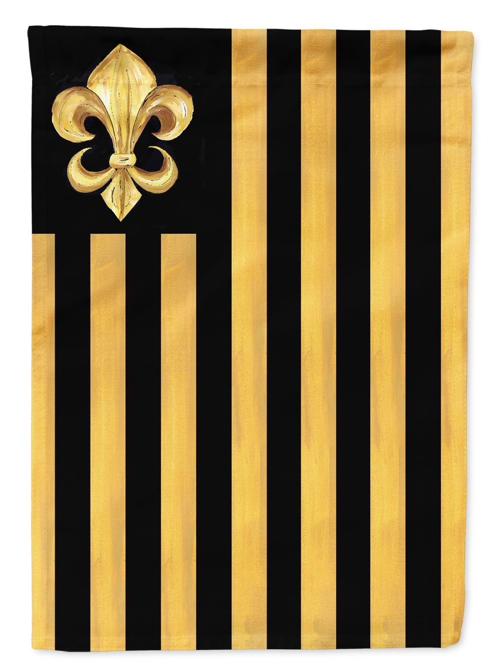 Black Gold Fleur de lis Nation House Flag 28x40 Porch Sleeve Pole Decorative Outside Yard Banner Artwork Wall Hanging, Polyester