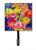 Flower - Gerber Daisies Leash or Key Holder Wall Hooks, Key Hooks Holder, Coat Rack Wall Mount, Coat Hooks, Hooks for Hanging Keys, Towels, Aprons, Leashes