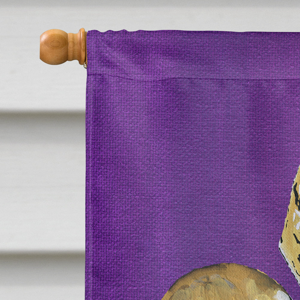 Tiger Football Fleur de lis House Flag 28x40 Porch Sleeve Pole Decorative Outside Yard Banner Artwork Wall Hanging, Polyester