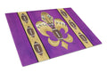 Tiger Football Fleur de lis Cutting Board Tempered Glass Kitchen Cutting Surface, Heat Resistant Chopping, Non-Slip Feet, Food Prep & Serving