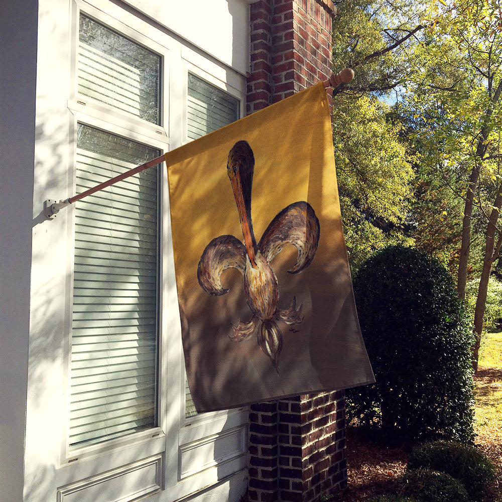 Pelican House Flag 28x40 Porch Sleeve Pole Decorative Outside Yard Banner Artwork Wall Hanging, Polyester