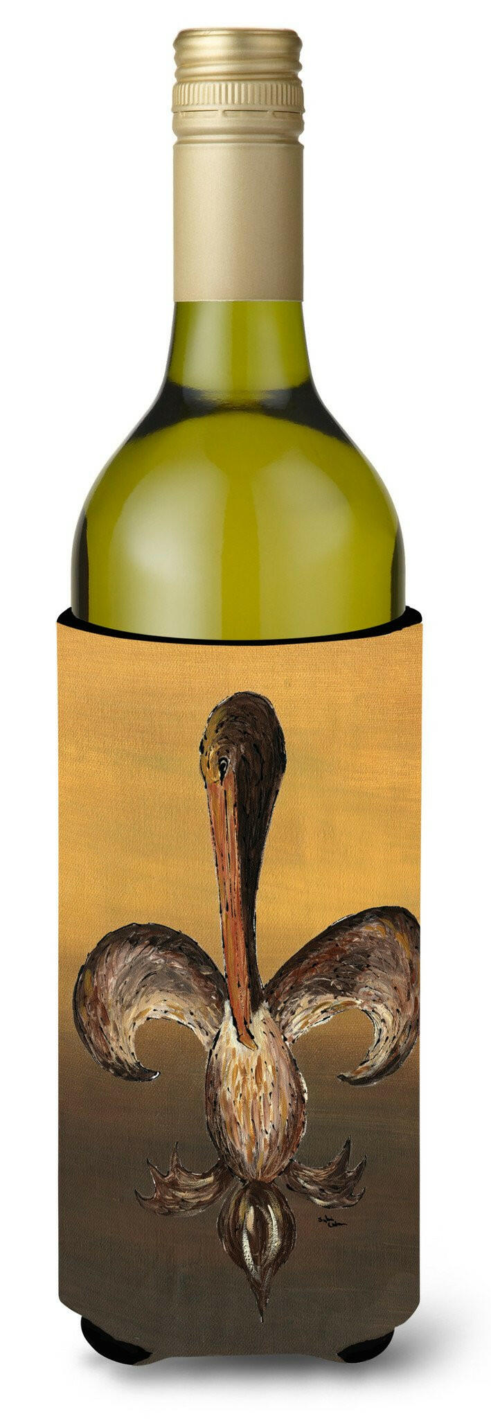Pelican Wine Bottle Hugger Gift Sleeve for Standard 750 ml Bottles, Insulated Reusable Also Fits Mini Shot & Pint Bottles
