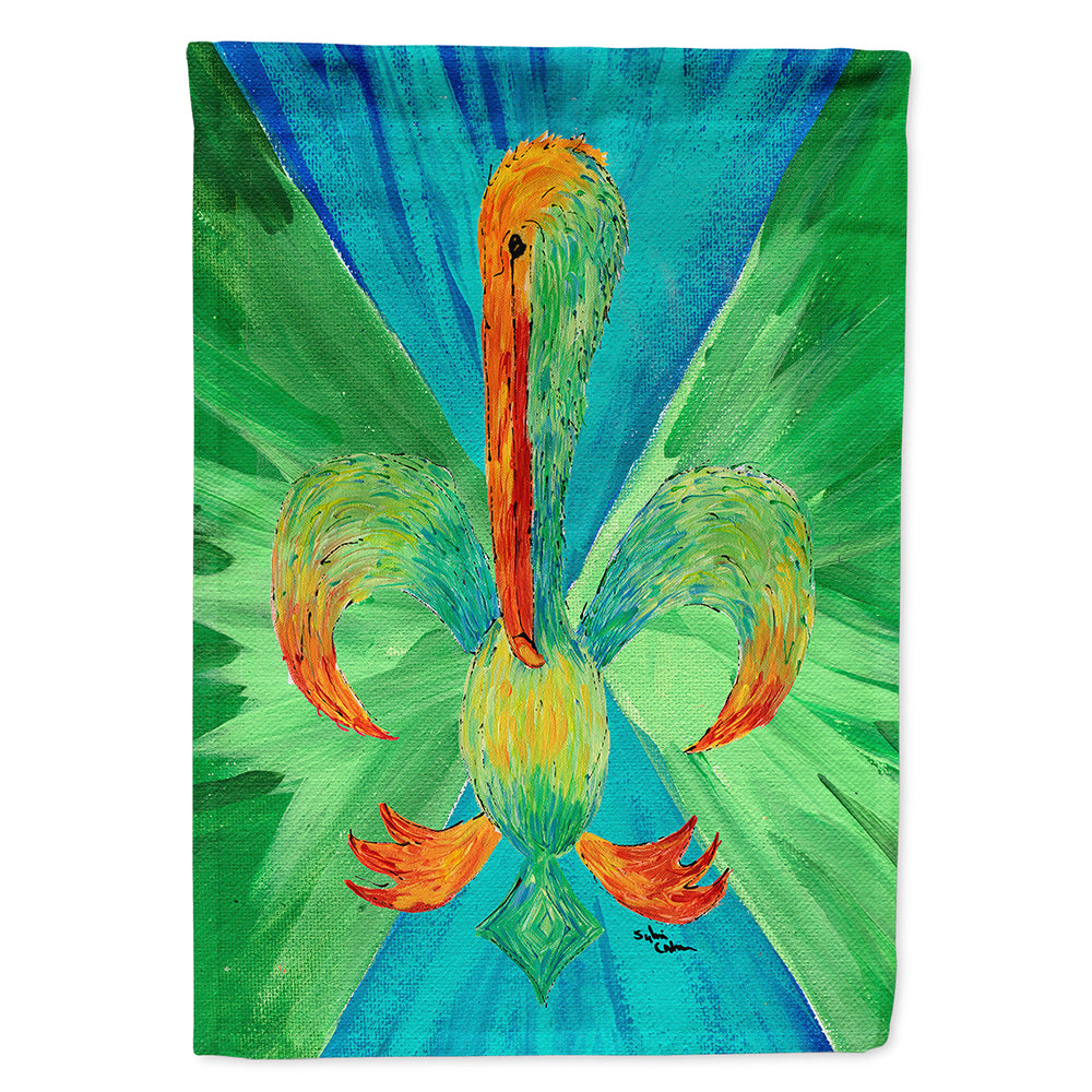 Pelican House Flag 28x40 Porch Sleeve Pole Decorative Outside Yard Banner Artwork Wall Hanging, Polyester
