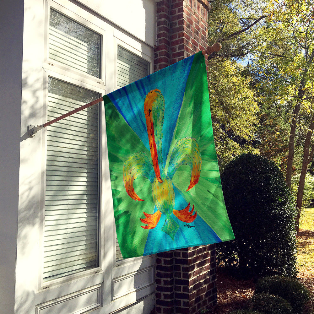 Pelican House Flag 28x40 Porch Sleeve Pole Decorative Outside Yard Banner Artwork Wall Hanging, Polyester