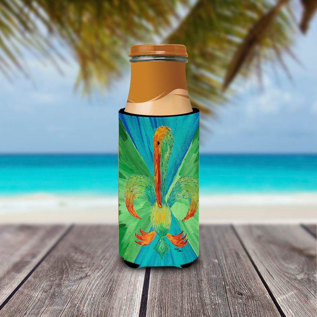 Pelican Slim Can Hugger , Insulated Foam Hugger for 12 oz Slim Cans, Beer Bottles & Water Bottles, Printed in USA