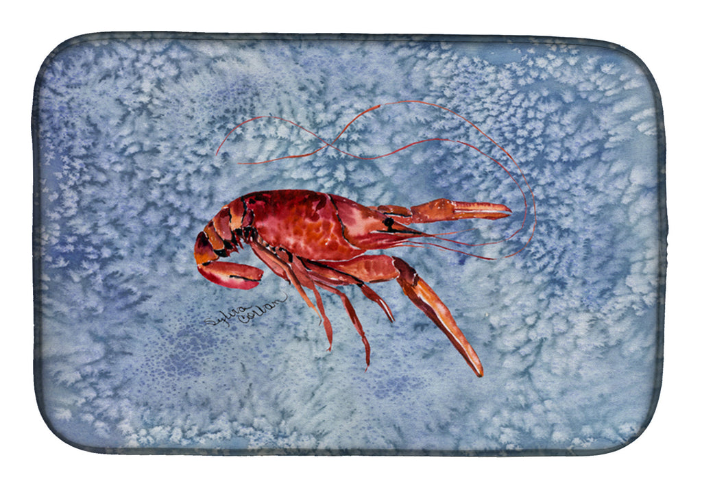 Crawfish Dish Drying Mat Absorbent Dish Drying Mat Pad for Kitchen Counter Dish Drainer Mat for Countertop, 14 x 21", Multicolor