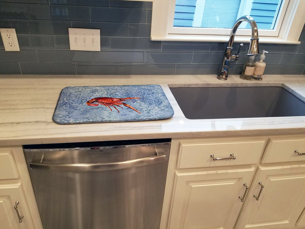 Crawfish Dish Drying Mat Absorbent Dish Drying Mat Pad for Kitchen Counter Dish Drainer Mat for Countertop, 14 x 21", Multicolor