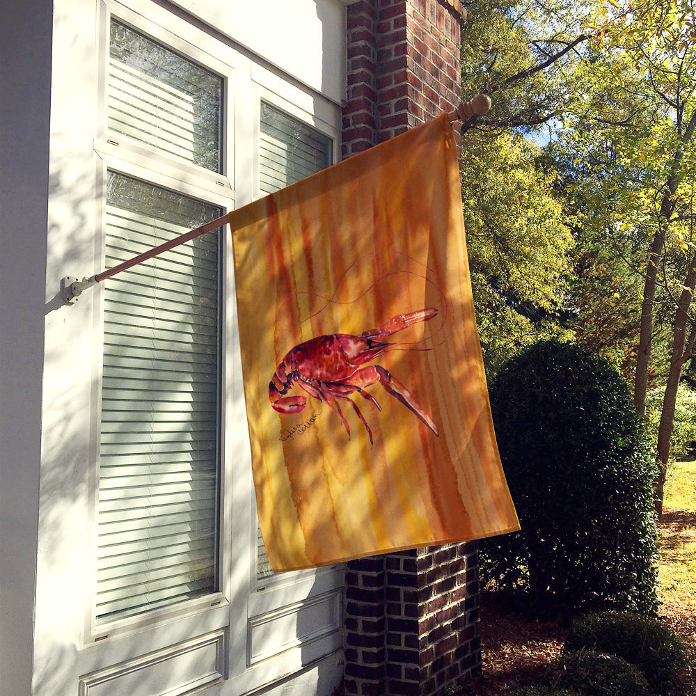 Crawfish Hot and Spicy House Flag 28x40 Porch Sleeve Pole Decorative Outside Yard Banner Artwork Wall Hanging, Polyester