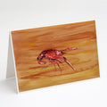 Crawfish Hot and Spicy Greeting Cards Pack of 8 Blank Cards with Envelopes Whimsical A7 Size 5x7