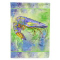 Shrimp House Flag 28x40 Porch Sleeve Pole Decorative Outside Yard Banner Artwork Wall Hanging, Polyester