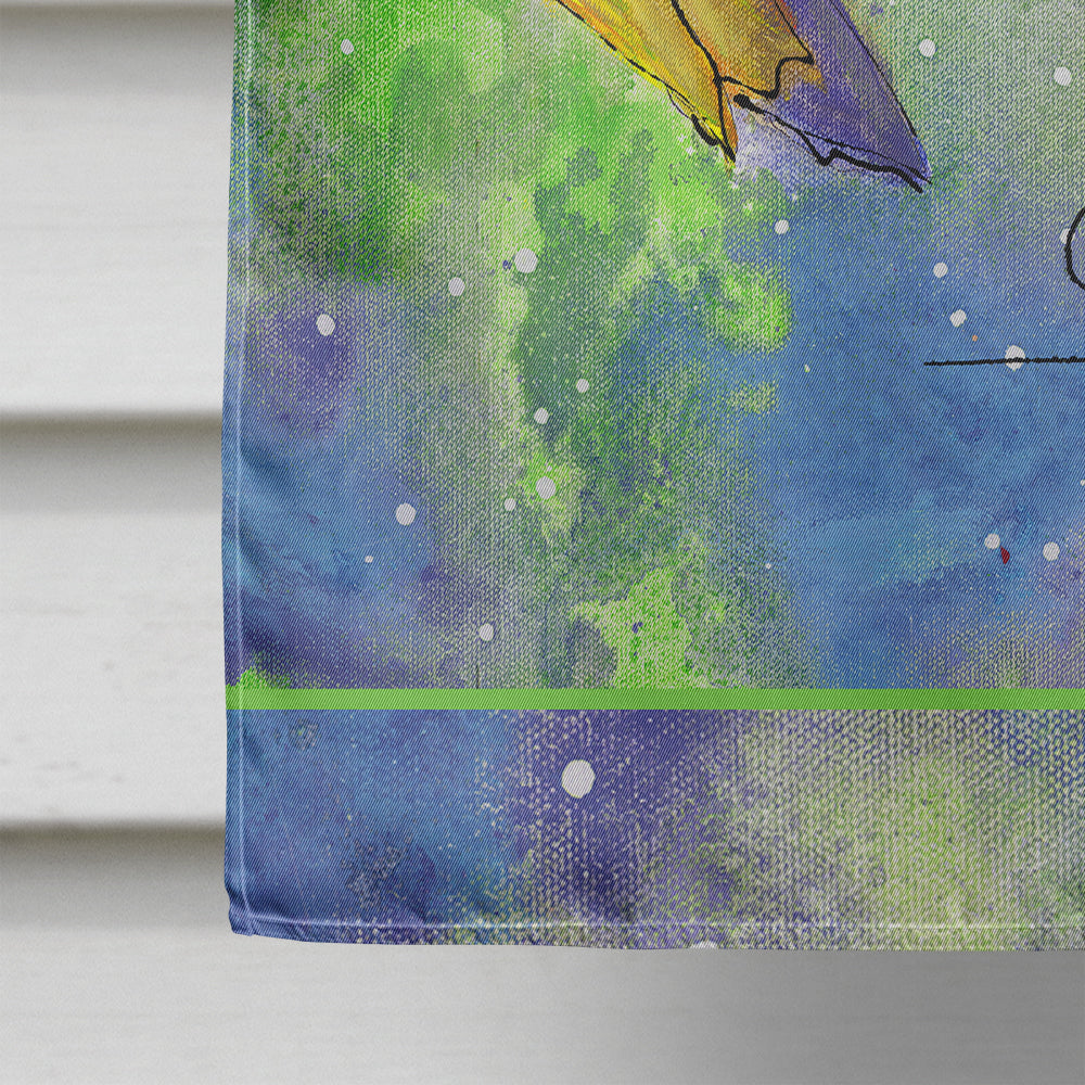 Shrimp House Flag 28x40 Porch Sleeve Pole Decorative Outside Yard Banner Artwork Wall Hanging, Polyester