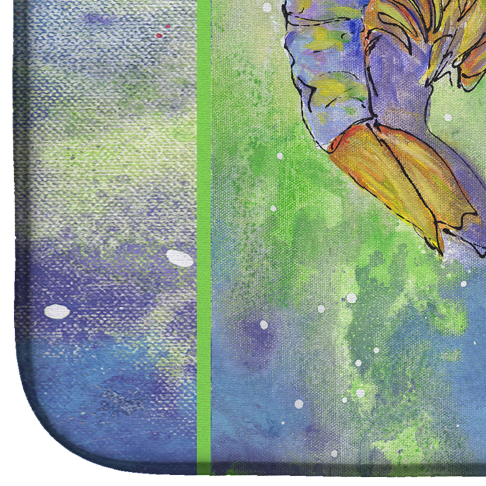 Shrimp Dish Drying Mat Absorbent Dish Drying Mat Pad for Kitchen Counter Dish Drainer Mat for Countertop, 14 x 21", Multicolor