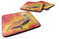 Brown Pelican Hot and Spicy Foam Coasters Set of 4 Cup Coasters for Indoor Outdoor, Tabletop Protection, Anti Slip, Mouse pad Material