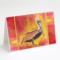 Brown Pelican Hot and Spicy Greeting Cards Pack of 8 Blank Cards with Envelopes Whimsical A7 Size 5x7