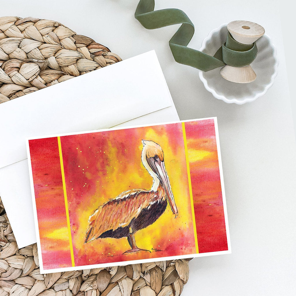Brown Pelican Hot and Spicy Greeting Cards Pack of 8 Blank Cards with Envelopes Whimsical A7 Size 5x7