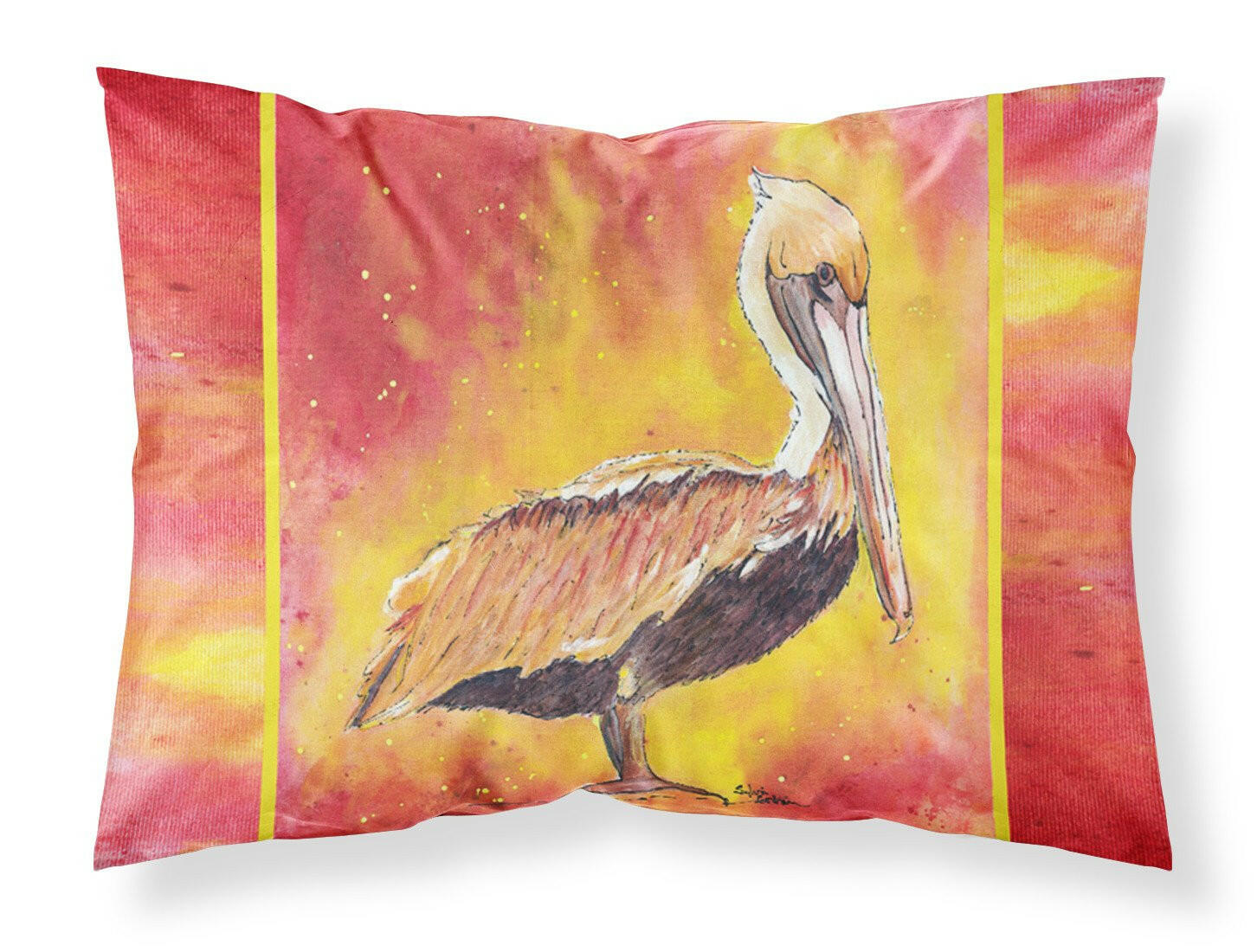 Brown Pelican Hot and Spicy Standard Pillowcase Lightweight Super Soft Easy Care Decorative Artwork Pillowcase, Standard