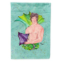 Black Haired Merman House Flag 28x40 Porch Sleeve Pole Decorative Outside Yard Banner Artwork Wall Hanging, Polyester