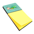 Black Haired Merman Watercolor Sticky Note Holder Refillable Dispenser Desk Accessory 3x3 Pad Gift