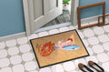Red Headed Ginger Merman Doormat Indoor Outdoor 24H X 36W Front Door Mat Rugs for Entryway, Non Slip Washable Low Pile,