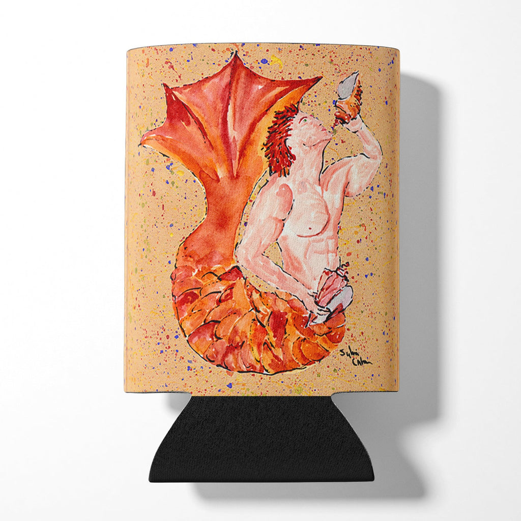 Red Headed Ginger Merman Can or Bottle Hugger Cooler Sleeve for Standard 12 oz Cans, Insulated Foam Beer & Soda Can Hugger Reusable