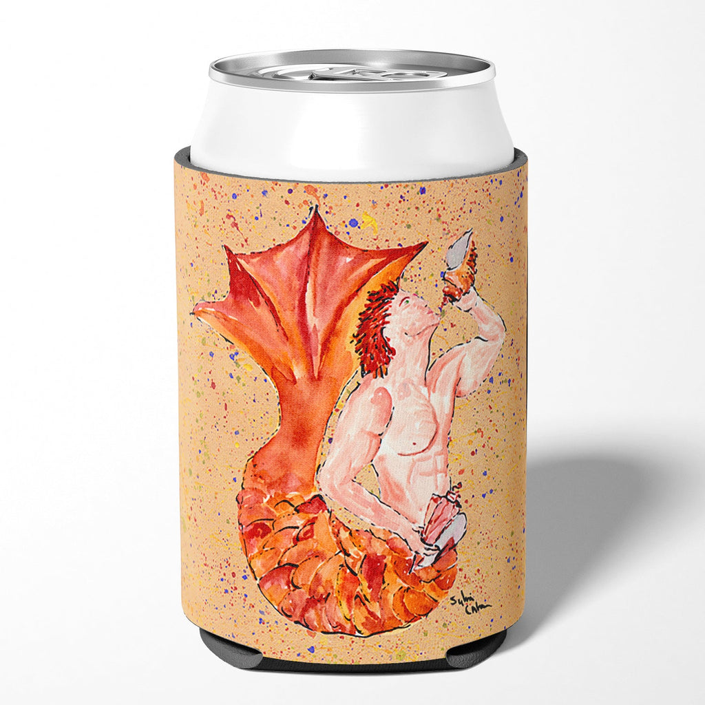 Red Headed Ginger Merman Can or Bottle Hugger Cooler Sleeve for Standard 12 oz Cans, Insulated Foam Beer & Soda Can Hugger Reusable
