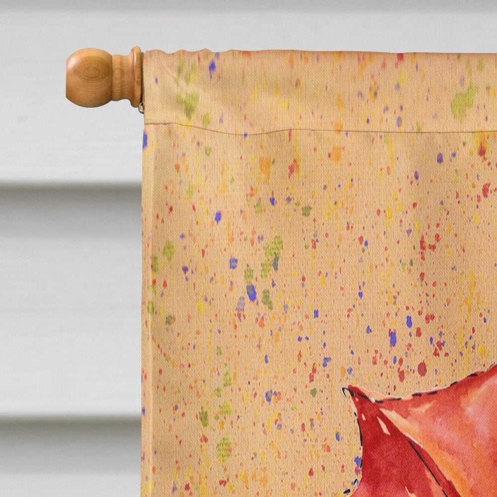 Red Headed Ginger Merman House Flag 28x40 Porch Sleeve Pole Decorative Outside Yard Banner Artwork Wall Hanging, Polyester