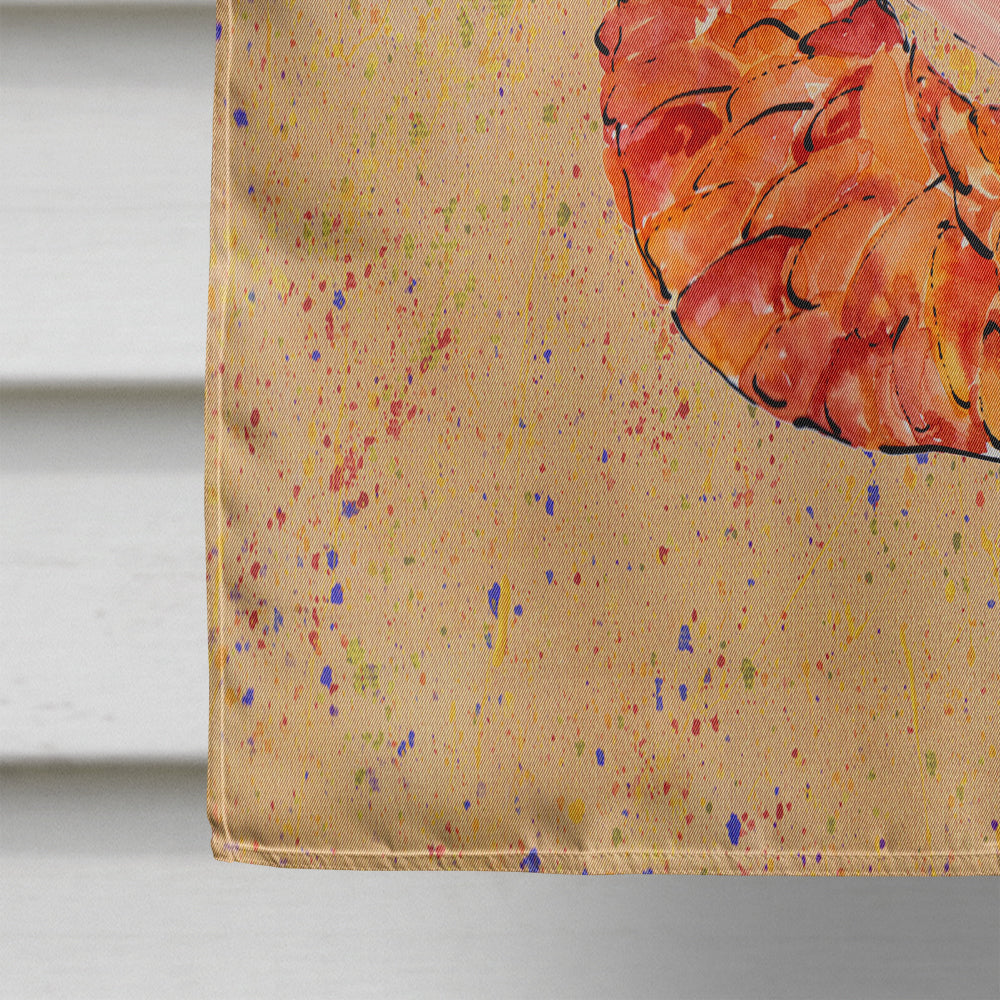Red Headed Ginger Merman House Flag 28x40 Porch Sleeve Pole Decorative Outside Yard Banner Artwork Wall Hanging, Polyester