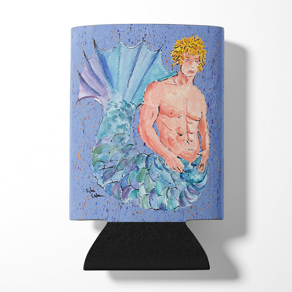 Blonde Merman Can or Bottle Hugger Cooler Sleeve for Standard 12 oz Cans, Insulated Foam Beer & Soda Can Hugger Reusable