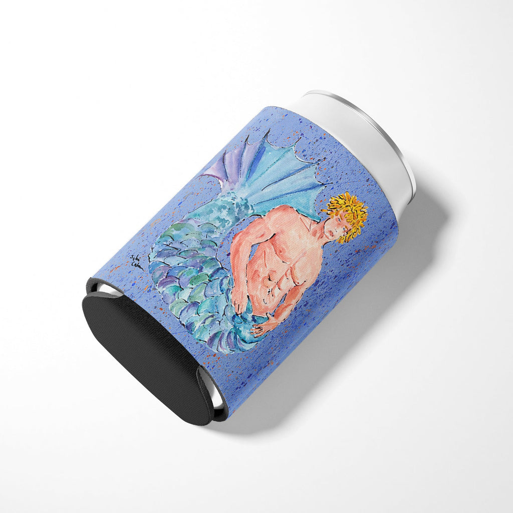 Blonde Merman Can or Bottle Hugger Cooler Sleeve for Standard 12 oz Cans, Insulated Foam Beer & Soda Can Hugger Reusable