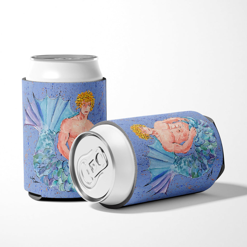 Blonde Merman Can or Bottle Hugger Cooler Sleeve for Standard 12 oz Cans, Insulated Foam Beer & Soda Can Hugger Reusable