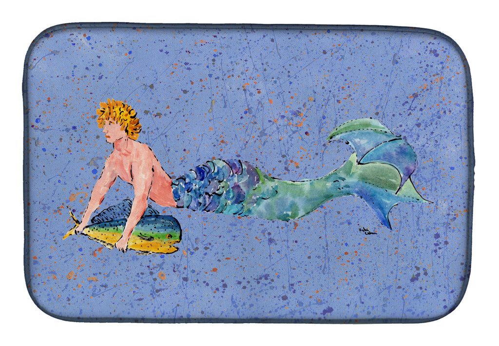 Blonde Merman Dish Drying Mat Absorbent Dish Drying Mat Pad for Kitchen Counter Dish Drainer Mat for Countertop, 14 x 21", Multicolor