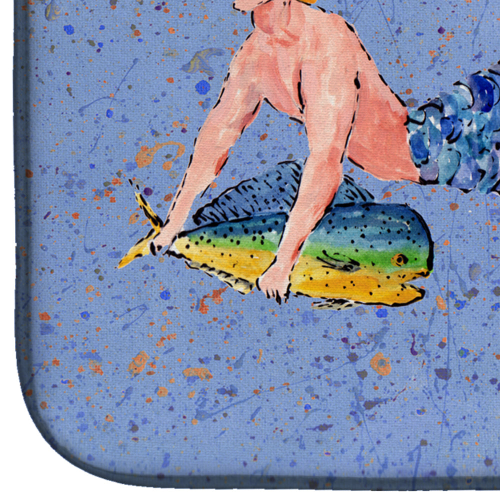 Blonde Merman Dish Drying Mat Absorbent Dish Drying Mat Pad for Kitchen Counter Dish Drainer Mat for Countertop, 14 x 21", Multicolor