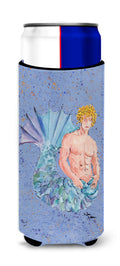 Blonde Merman Slim Can Hugger , Insulated Foam Hugger for 12 oz Slim Cans, Beer Bottles & Water Bottles, Printed in USA