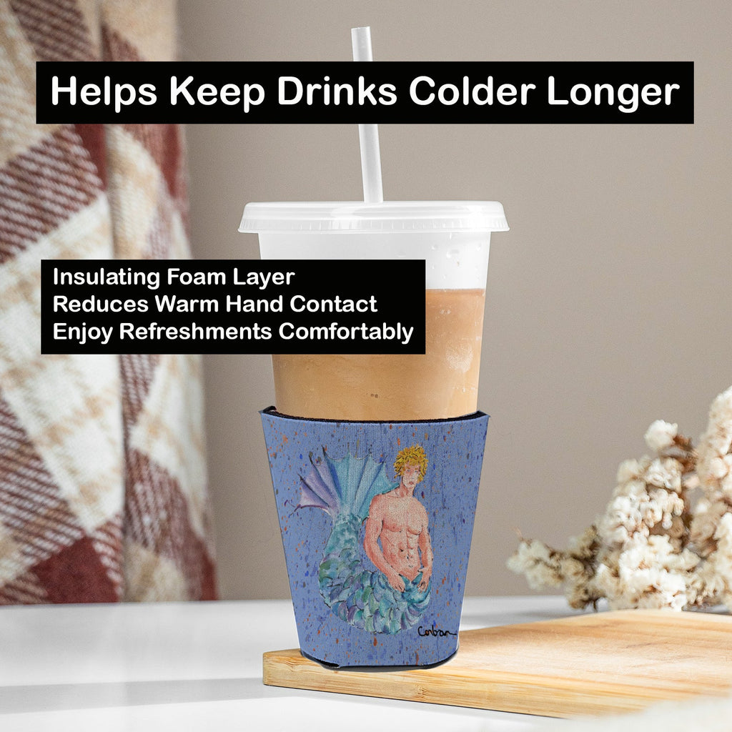 Blonde Merman Red Cup Hugger Sleeve for 16–22 oz Party Cups, Insulated Foam Drink Holder for Iced Coffee, Tailgate & BBQ Reusable