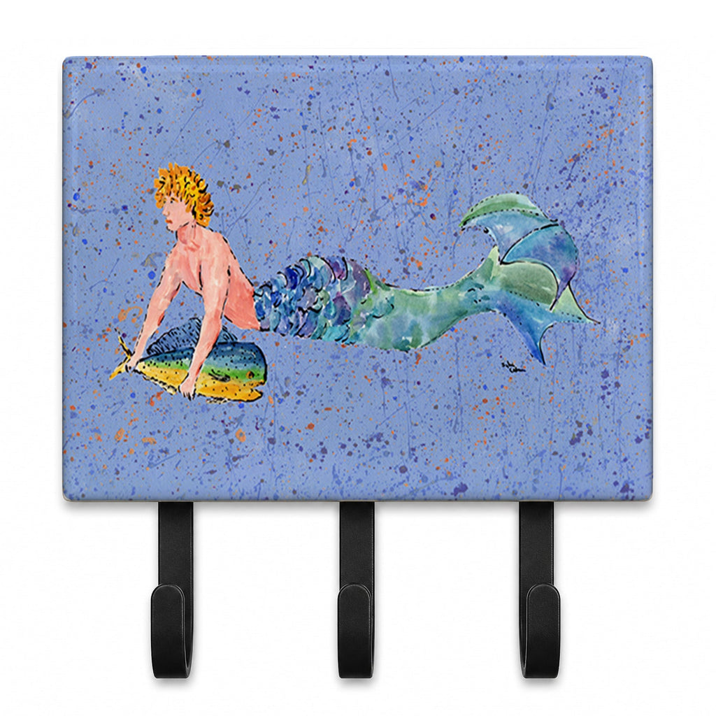 Blonde Merman Leash or Key Holder Wall Hooks, Coat Rack Wall Mount, for Hanging Keys, Towels, Aprons, Leashes