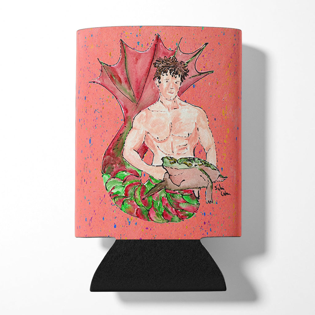 Brunette Merman Can or Bottle Hugger Cooler Sleeve for Standard 12 oz Cans, Insulated Foam Beer & Soda Can Hugger Reusable