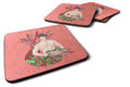 Brunette Merman Foam Coasters Set of 4 Cup Coasters for Indoor Outdoor, Tabletop Protection, Anti Slip, Mouse pad Material