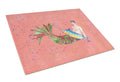 Brunette Merman Cutting Board Tempered Glass Kitchen Cutting Surface, Heat Resistant Chopping, Non-Slip Feet, Food Prep & Serving