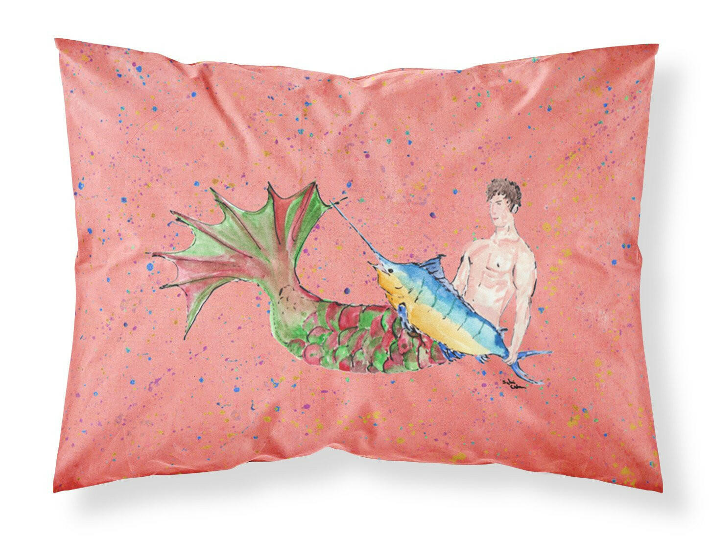 Brunette Merman Standard Pillowcase Lightweight Super Soft Easy Care Decorative Artwork Pillowcase, Standard